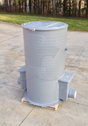 FRP Domed Top Manhole with Parshall Flume