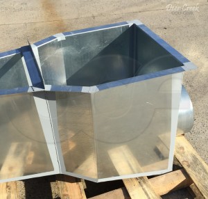 Galvanized Steel Parshall Flume Inlet End Adapter