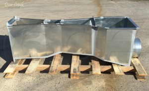 Galvanized Parshall Flume with End Adapter