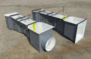 6-Inch Parshall Flume with Different End Adapter Configurations