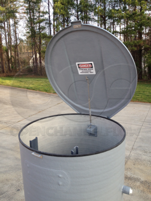 Open Domed Top on a Metering Manhole
