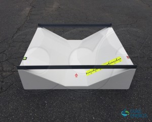 2-Inch 30 Degree CSU Trapezoidal Flume with Staff Gauge