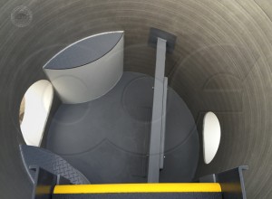 Enerrgy Absorbing Manhole Interior
