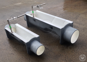 Palmer-Bowlus Flumes with Stubs and Ultrasonic Brackets