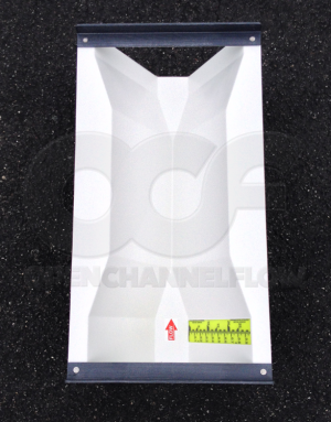 Plan View of Extra Large Trapezoidal Flume