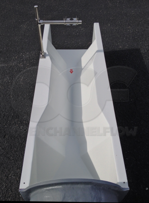 Ultrasonic Bracket on an Extra Large Trapezoidal Flume