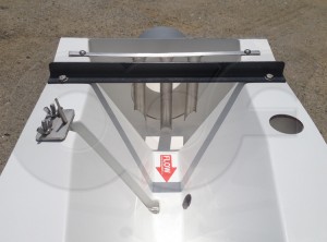 Tranquilizer Rack in a Trapezoidal Flume