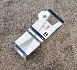 Top View of a 1-Inch Fiberglass Parshall Flume with a Probe Well