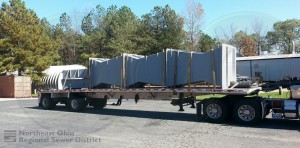 Shipment of 108-Inch x 72-Inch Cutthroat Flumes