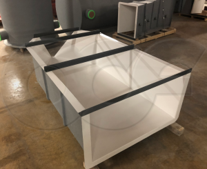 Fiberglass 2.5-Foot H Flume with Integral Approach Section