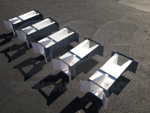 36-Inch x 2-Inch Cutthroat Flumes with Wing Walls