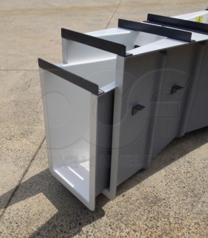 Outlet of a Nested 6-inch in 9-Inch Parshall Flume Configuration