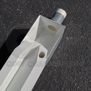 0.6-Foot HS Flume Discharge - Top View