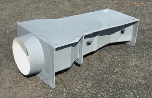 Bolt-Down Cover over a Fiberglass Cutthroat Flume