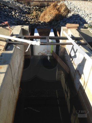 Cutthroat Flume Undergoing Installation