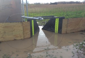 Plywood Wing Walls on a H Flume
