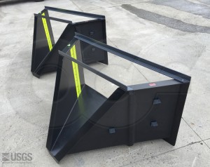 Black H Flumes with Staff Gauges