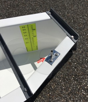 HS Flume with Sampler Tube and Staff Gauge