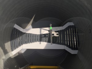 Recessed Grating over a Parshall Flume in a Metering Manhole