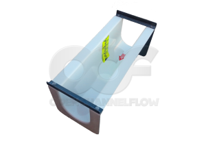 8-Inch FRP Palmer-Bowlus Flume with Staff Gauge