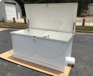 Fiberglass Redstone 70 Enclosure with Integrated H Flume