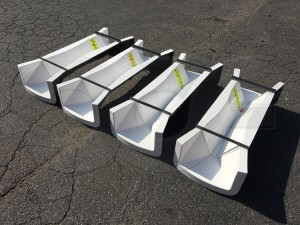 Trapezodal Flumes with Manhole End Adapters