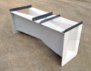Ortho View of 2-Inch FRP Parshall Flume