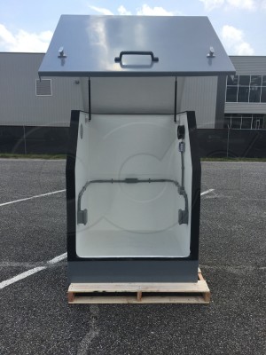 Grey Gemini Enclsoure with Front Door Open