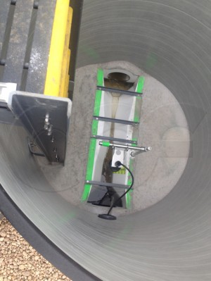 Large Trapezoidal Flume in Metering Manhole