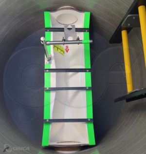 A Large Trapezoidal Flume in Metering Manhole