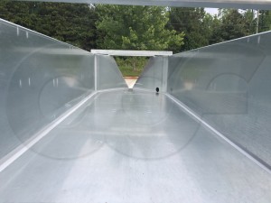 Looking Down the Approach Section of a H Flume