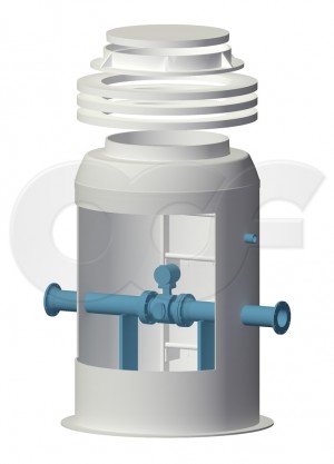 Magnetic Flow Meter Manhole - Render