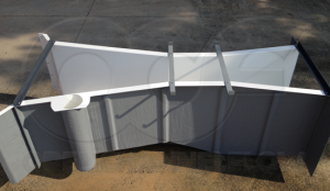 Fiberglass Nesting 18-Inch Parshall Flume