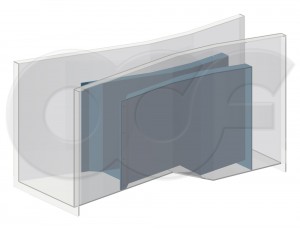 Nested Parshall Flumes - Render