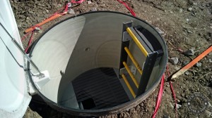 Interior of a Dam Seepage Weir Manhole