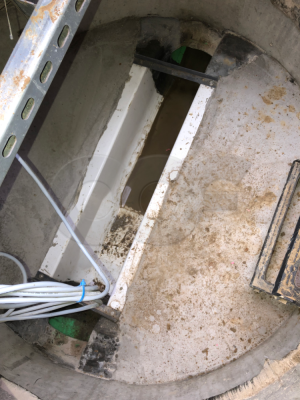 Palmer-Bowlus Flume Installed in Concrete Manhole