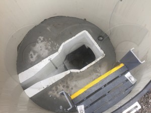 Parshall Flume in a Metering Manhole Prior to Commissioning