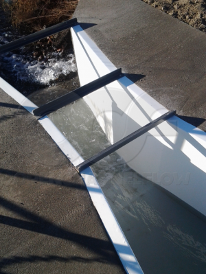 Cooling Water Discharge Measured by a Parshall Flume