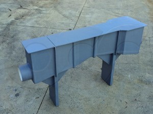 Elevated 6-Inch Parshall Flume with Bolt-Down Cover