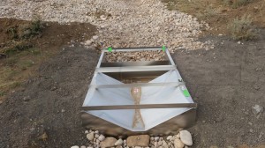 Stainless Steel 2-inch 30 WSC Trap Flume Installed