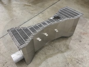 Stainless Steel Parshall Flume with End Adapters and Grating