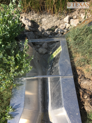 Trapezoidal Flume Measuring Brackish Water