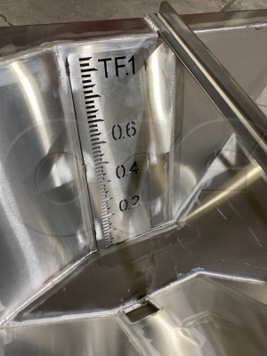 Trapezoidal Flume Stencil Staff Gauge