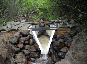 Happy Canadian Enjoying His Installed 2-Foot H Flume