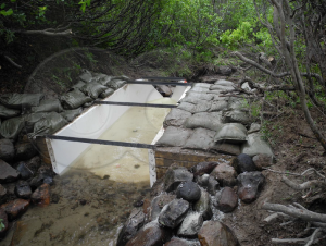 Headwall at the Inlet of a 2-Foot H Flume