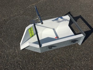 H Flume with Ultrasonic Bracket and Staff Gauge