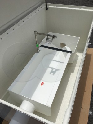 H Flume Mounted in a Redstone Fiberglass Enclosure