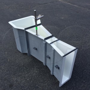 3-Inch Parshall Flume with Inlet End Adapter