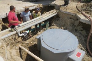 Metering Manhole Measuring Laundry Effluent