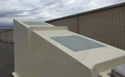 skylights molded into a custom fiberglass shelter